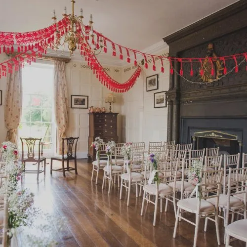 Panelled Room decorated for a Chinese wedding ceremony
