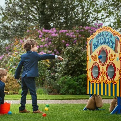 Traditional lawn game at Homme House wedding