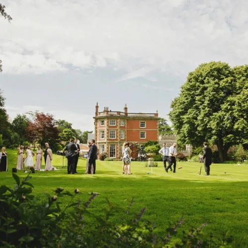 Homme House lawn reception