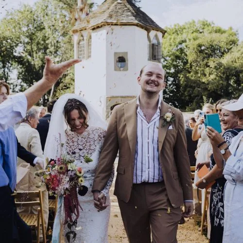 Confetti-at-end-of-Homme-House-wedding-ceremony
