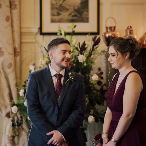 Groom-waits-for-Homme-House-indoor-ceremony-to-start