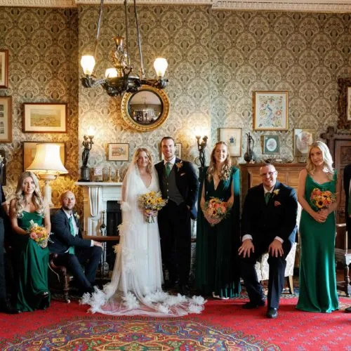 Group-photograph-in-the-Library-at-Homme-House