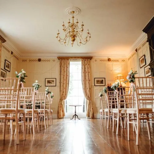 Homme-House-Panelled-Room-laid-out-for-wedding-ceremony