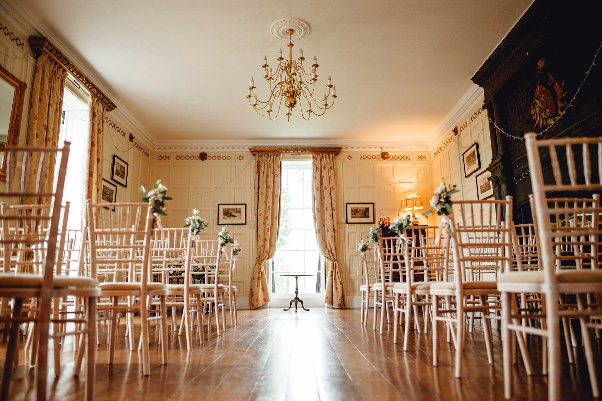 Homme-House-Panelled-Room-laid-out-for-wedding-ceremony