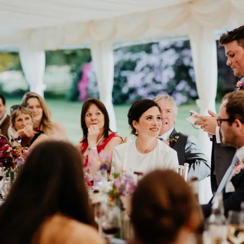 Marquee-wedding-speech-at-Homme-House