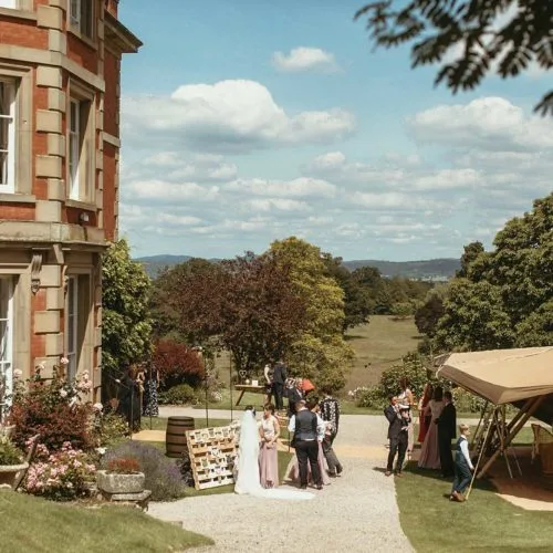 Tipi-set-up-on-lawn-at-Homme-House