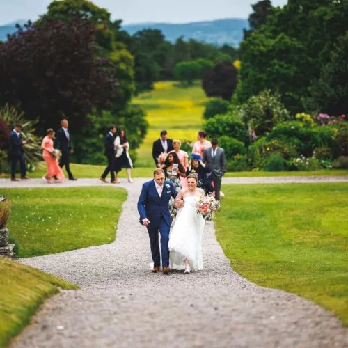 Wedding-Couple-Walking-through-Homme-House-gardens