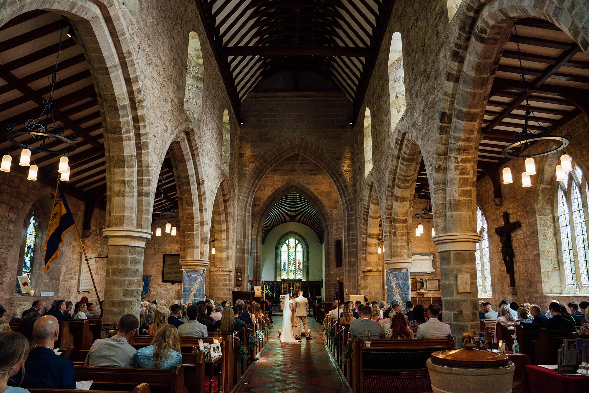 Wedding-service-at-St-Bartholomews-Church-in-Much-Marcle