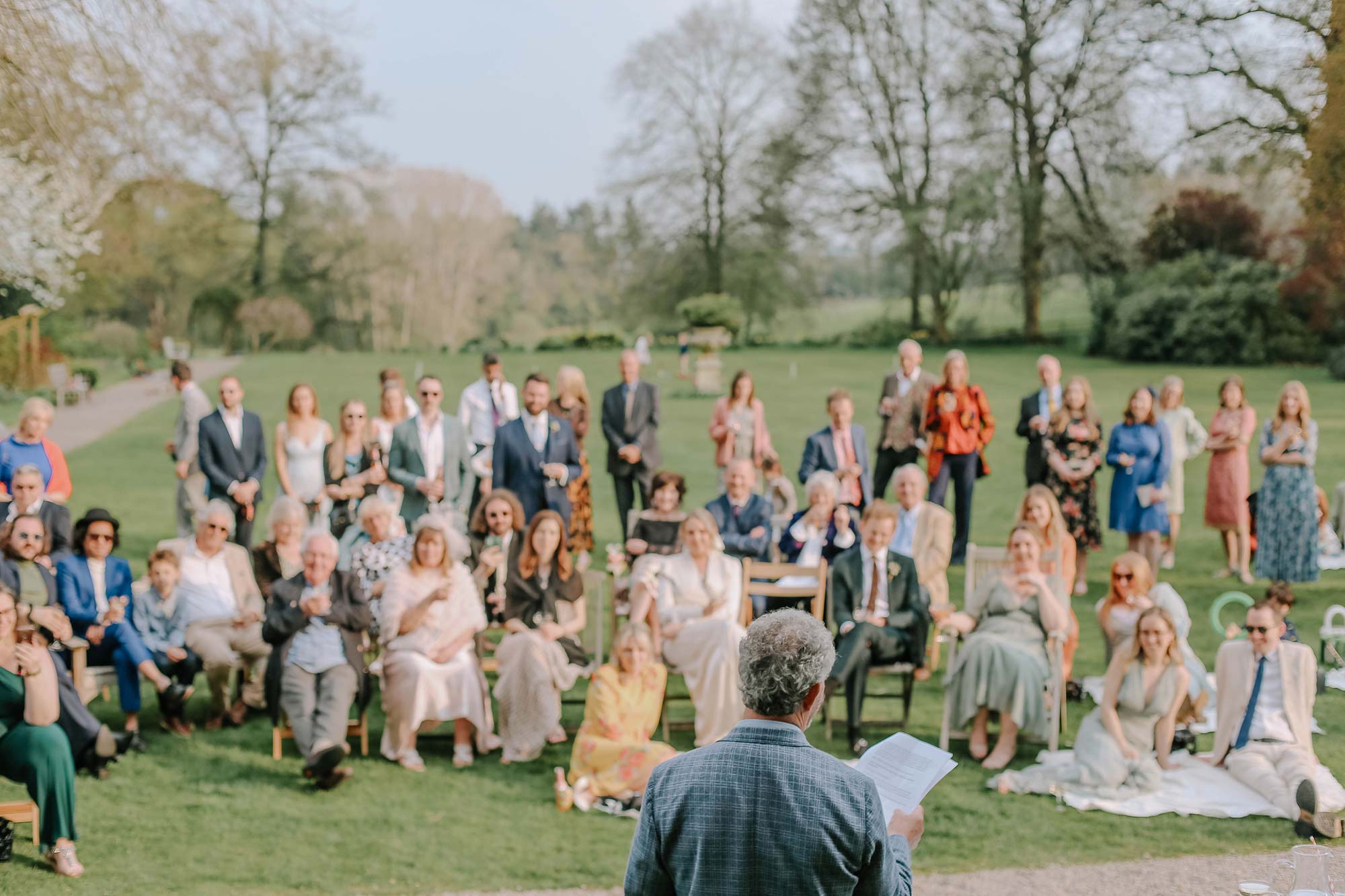 Wedding-speech-on-the-lawn-at-Homme-House