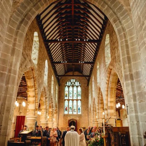 Marriage-service-at-St-Bartholomew's-Church-Much-Marcle