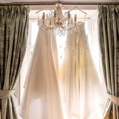 Wedding-dresses-hanging-in-the-Bridal-Suite-at-Homme-House
