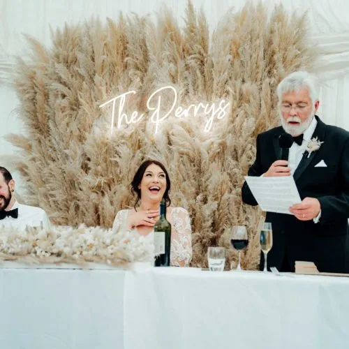 Wedding-speech-in-marquee-at-Homme-House