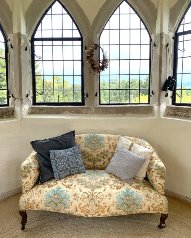 Our Summerhouse overnight stay season starts today. Over the winter Sarah has stripped down and reupholstered a little lovers sofa for guests to sit in front of the woodturning stove. Our first guests Katie and Kip were married at Homme House in April last year and we are delighted to welcome them back to stay with us. 

 #weddingplanning #2026wedding #ukweddingvenue #herefordshireweddingvenue #herefordshirewedding #nocorkage #exclusiveuseweddingvenue #uniqueweddingvenue #uniquewedding #manorhousewedding #countryhouseweddingvenue #countryhouseweddings #countryhousewedding #hommehousewedding #hommehouse